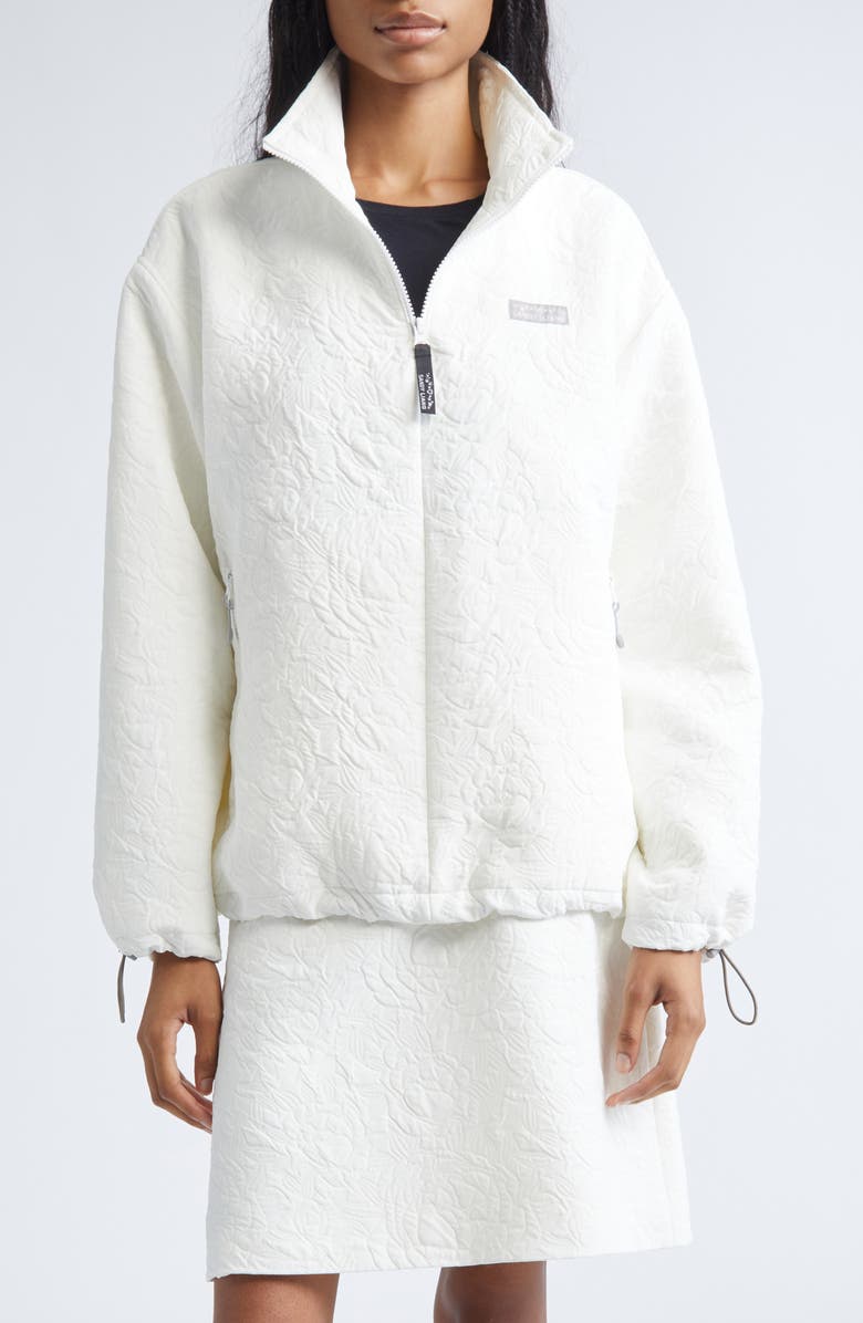 Ascher Jacquard Quarter Zip Top