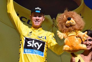 The yellow jersey is back on the shoulders of Chris Froome (Team Sky)