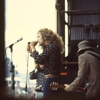 Celebration day, Zeppelin on stage at the Bath Festival, June 1970