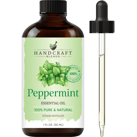 Handcraft Blends Peppermint Essential Oil - 100% Pure and Natural - Premium Grade Essential Oil for Diffuser and Aromatherapy - 1 Fl Oz