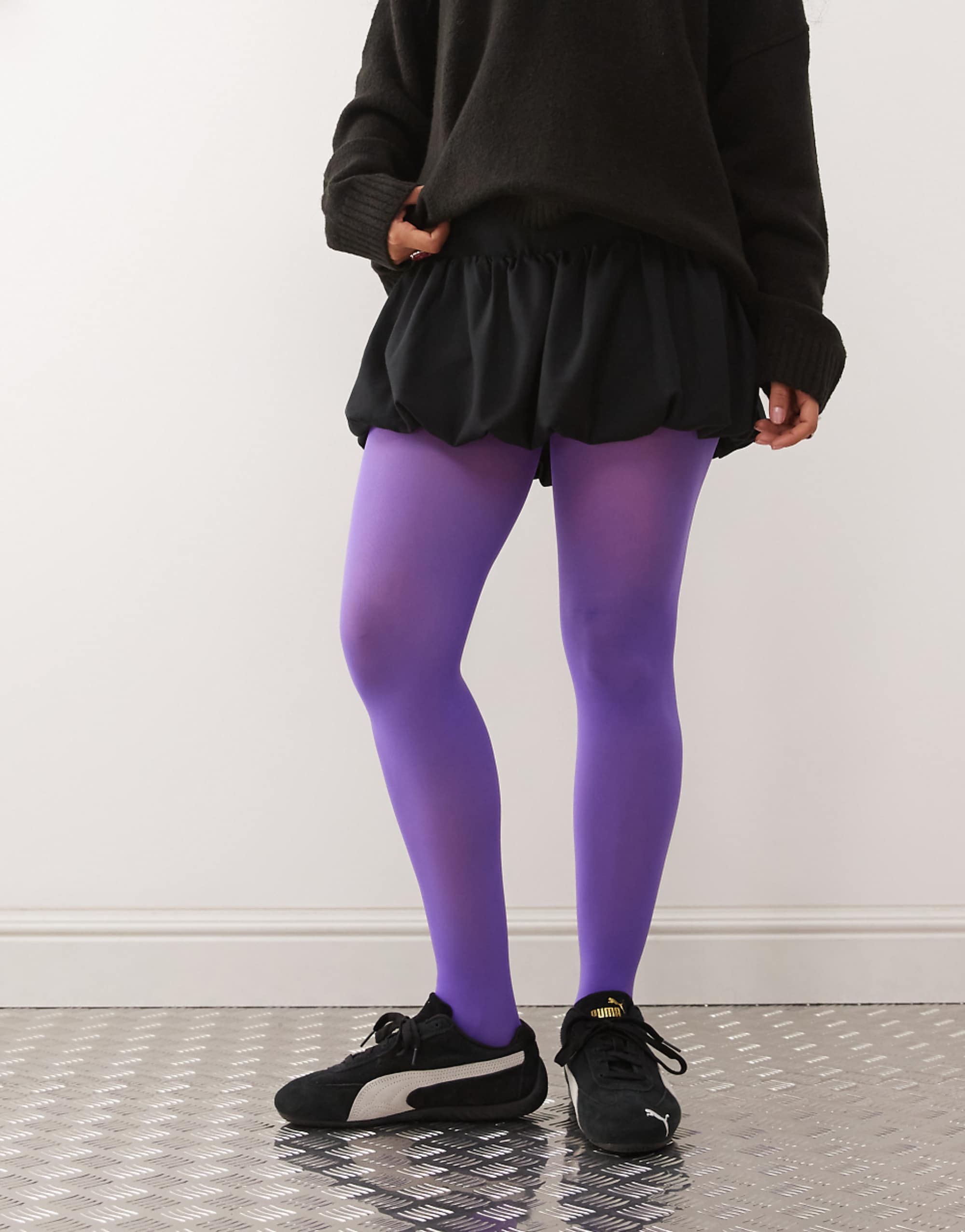Reclaimed Vintage Purple Tights