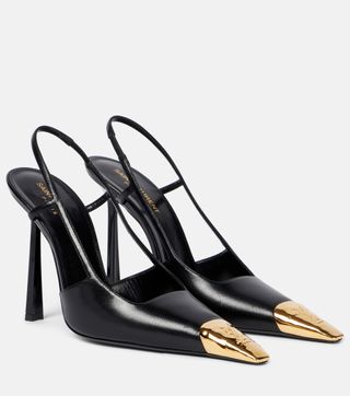 SAINT LAURENT, Lee Patent-Leather Slingback Pumps