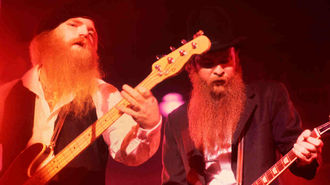 ZZ Top&amp;rsquo;s Dusty Hill and Billy Gibbons performing live in the early 1980s