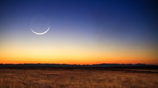 New Moon May 2023: Beautiful new moon at sunset in Madagascar