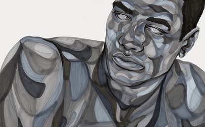 Toyin Ojih Odutola artwork of a man