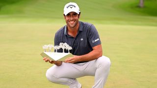 Adrian Otaegui with the Andalucia Masters trophy