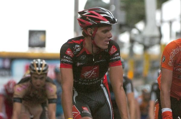 Luis Leon Sanchez (Caisse d'Epargne) made the front group in Spa.