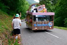 Box of groceries as a car