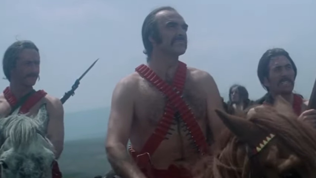 ザルドスの馬に乗るショーン・コネリー