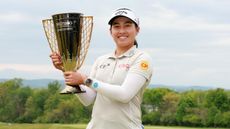 Jeeno Thitikul with the Mizuho Americas Open trophy
