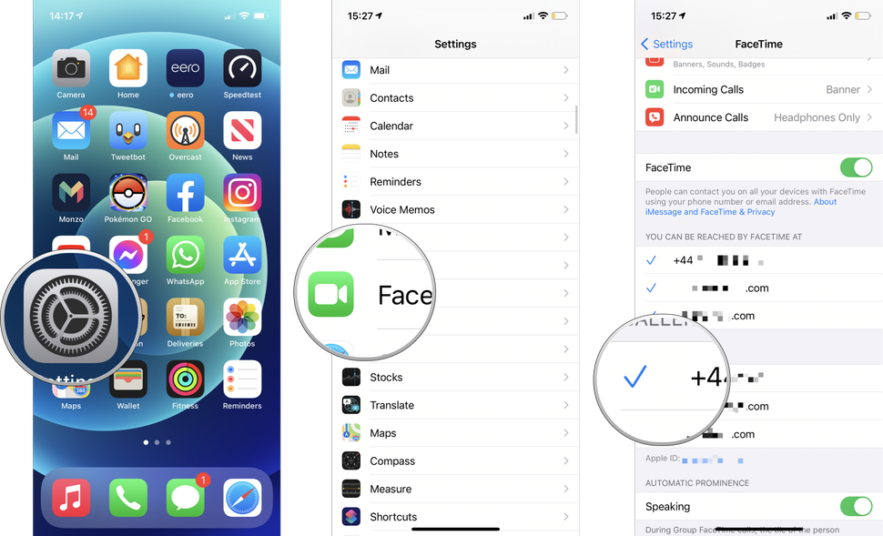 iPhoneおよびiPadでFaceTime発信者番号を変更する方法