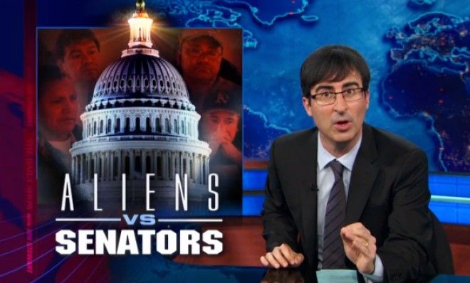 John Oliver talks immigration