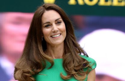 Catherine, Duchess of Cambridge attends day 12 of the Wimbledon Tennis Championships