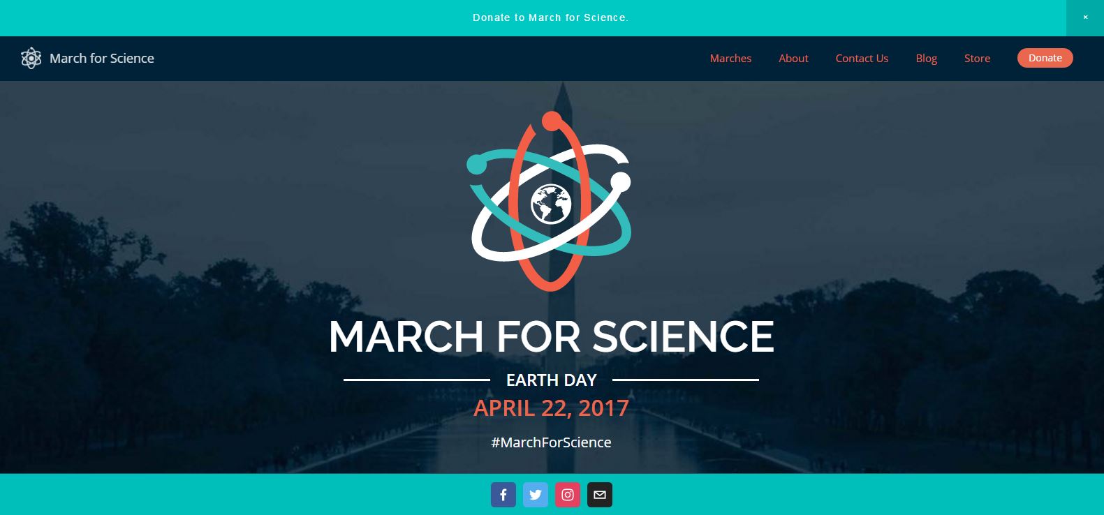 The March for Science logo