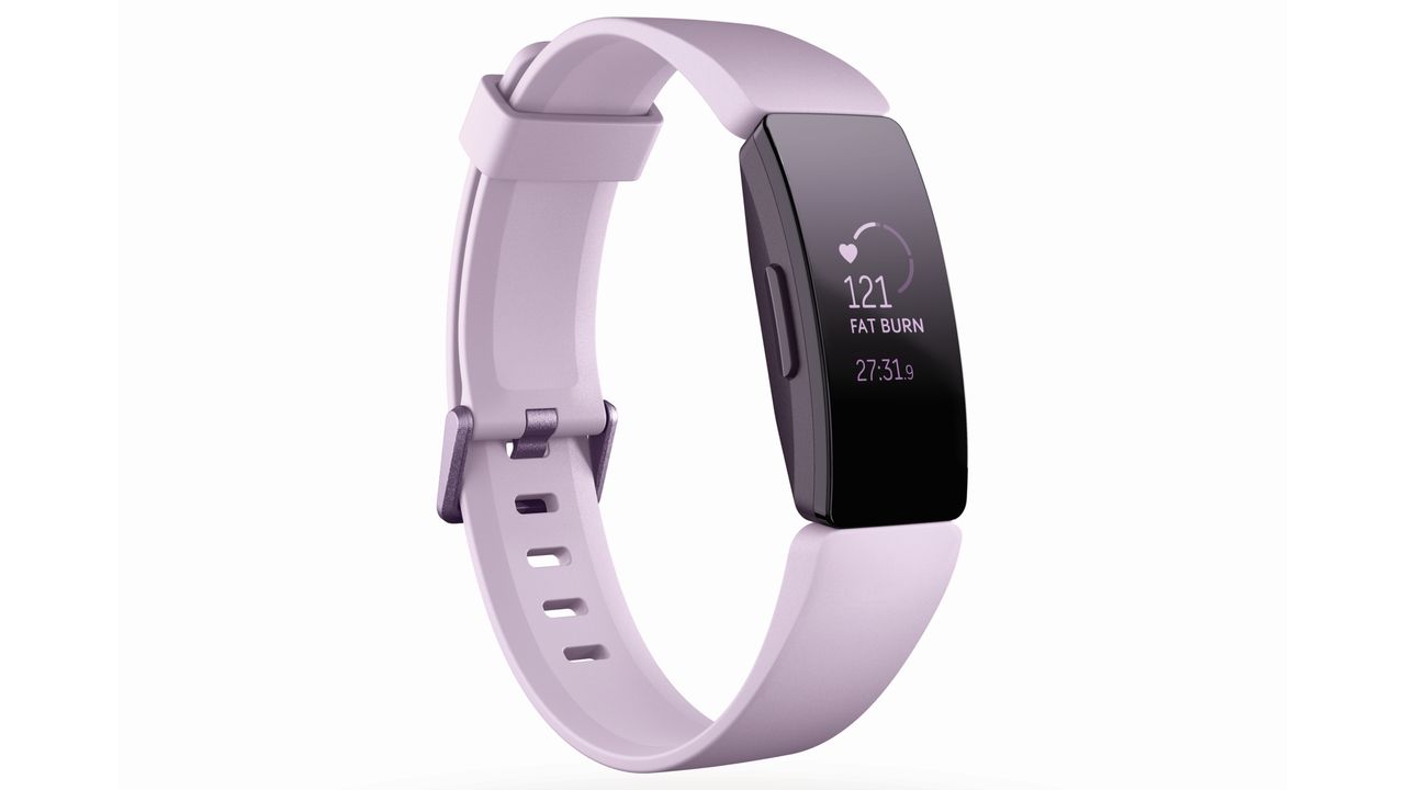 Her er Fitbit Inspire HR i lilla. Bilde: Fitbit