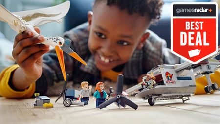 LEGO Jurassic World Dominion set in use