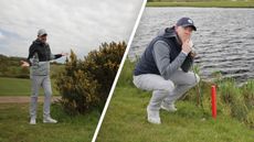 6 Rules Every Golfer Forgets – Neil Tappin looking confused about his rules options on the golf course
