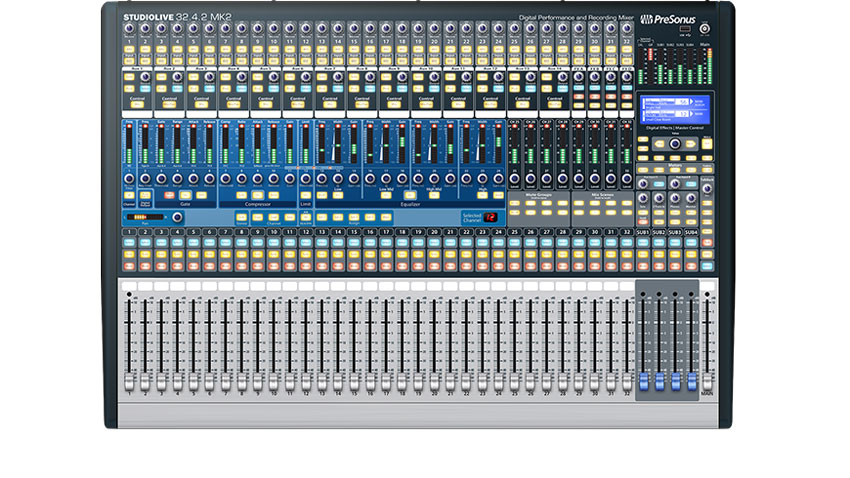 The StudioLive 32.4.2AI can also be controlled wirelessly, without the need for an external computer