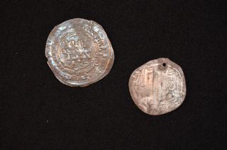 Silver Coins in Viking Tomb