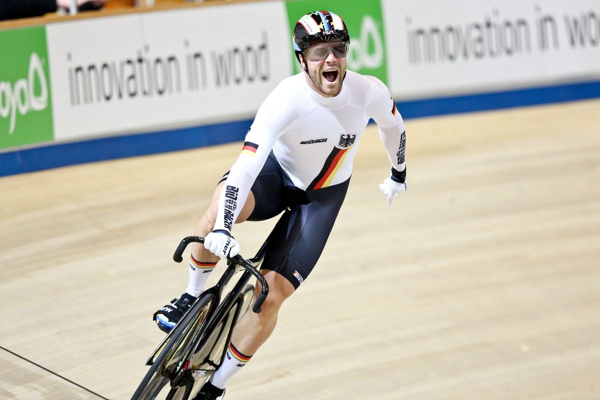 Max Levy (Germany) celebrates