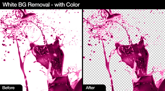 Free Photoshop actions: remove white background
