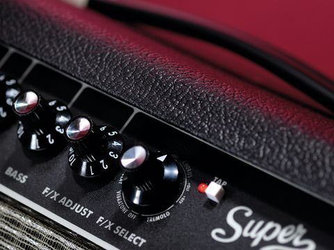 The Fender Super Champ X2 evokes the classic 'Blackface' design.