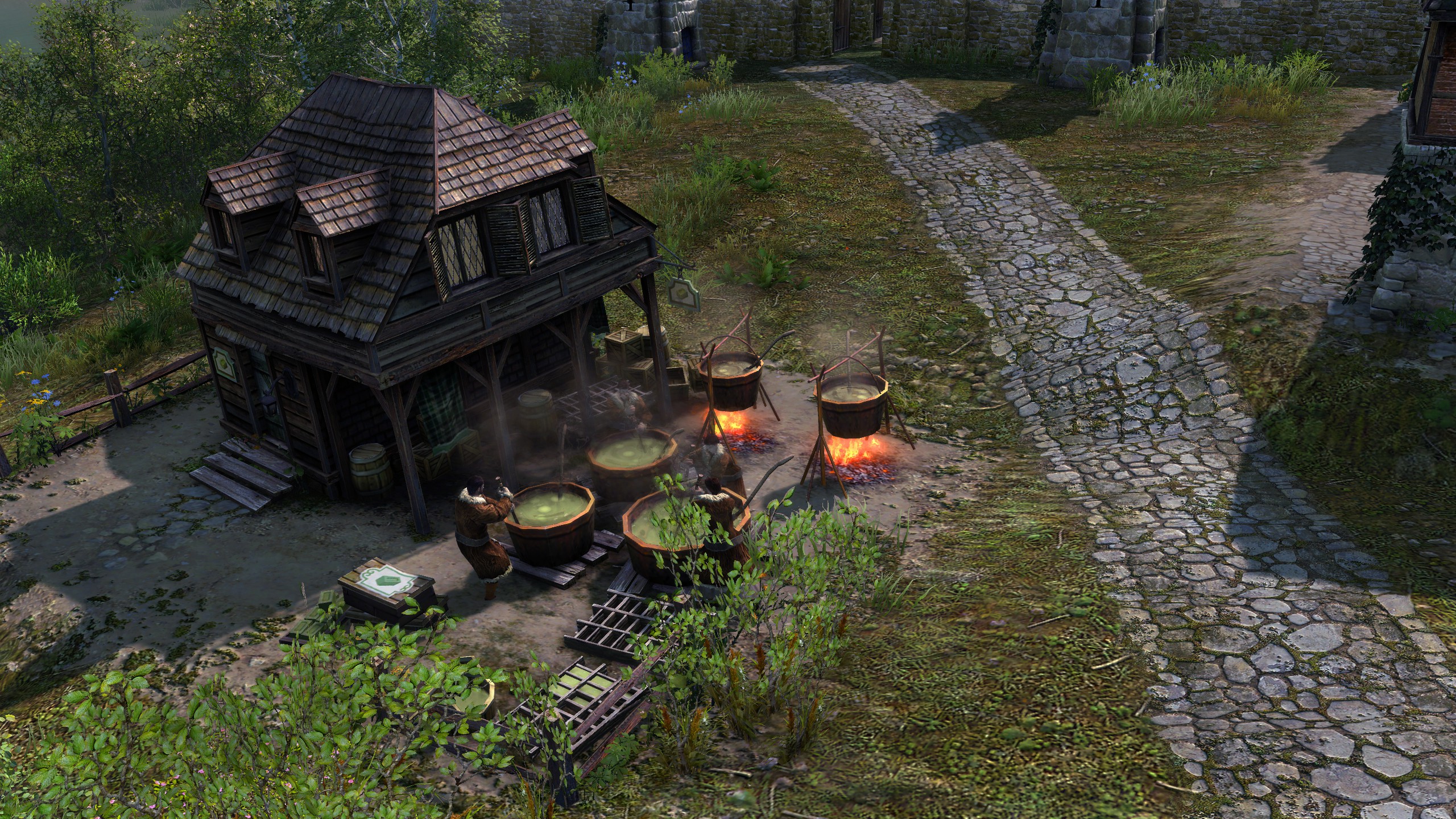 A medieval city