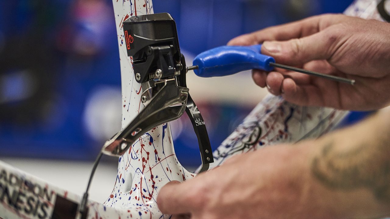 K-Edge provides accessories, including chain catchers, to the Madison-Genesis team