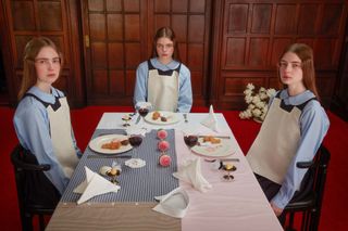 Table linen and bibs by Laila Gohar and Nadia Gohar