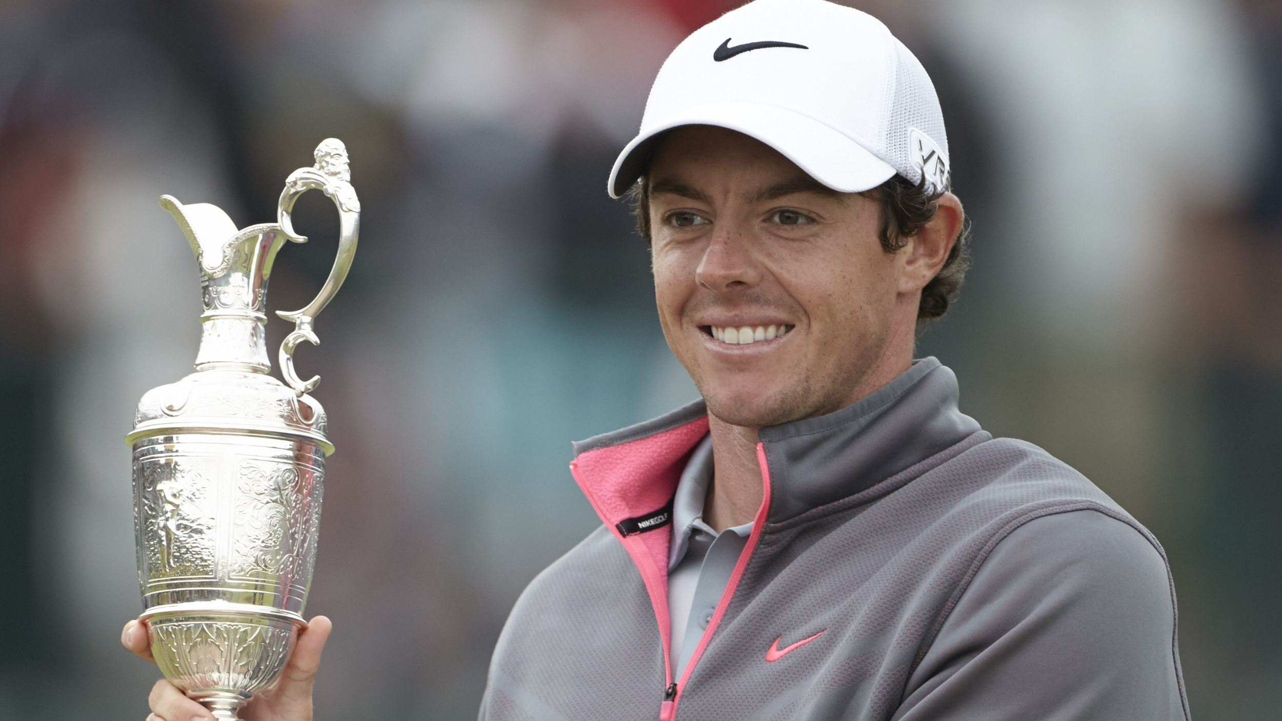 Rory McIlroy with the Claret Jug at The Open