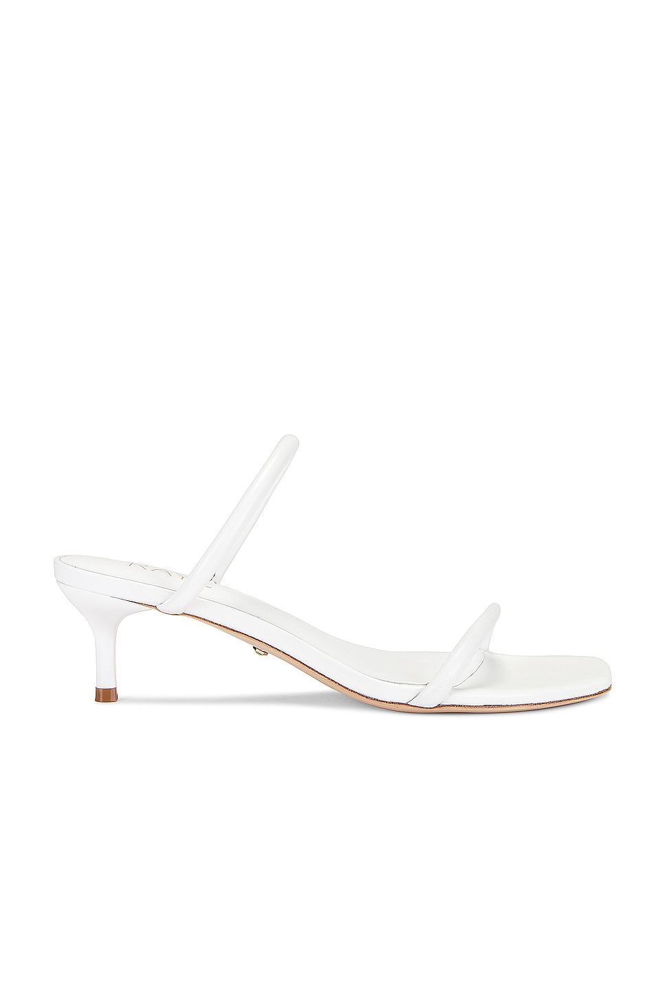 white kitten heel sandals