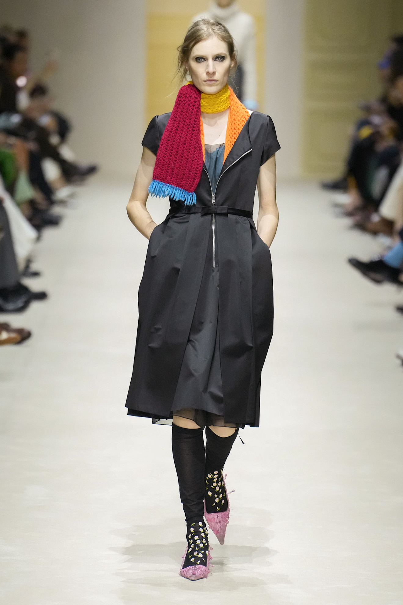 A runway look from the Prada Fall 2026 collection