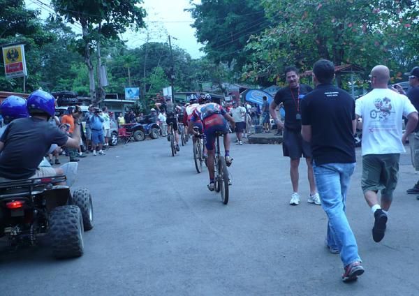 It was rather chaotic through the check points.