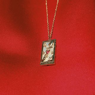 The Lovers Tarot Card necklace