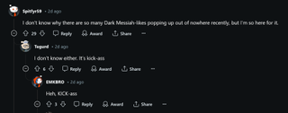 Reddit comments on Alkahest looking like Dark Messiah of Might and Magic, which is a great game