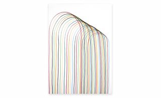 Colourful lines on a white background