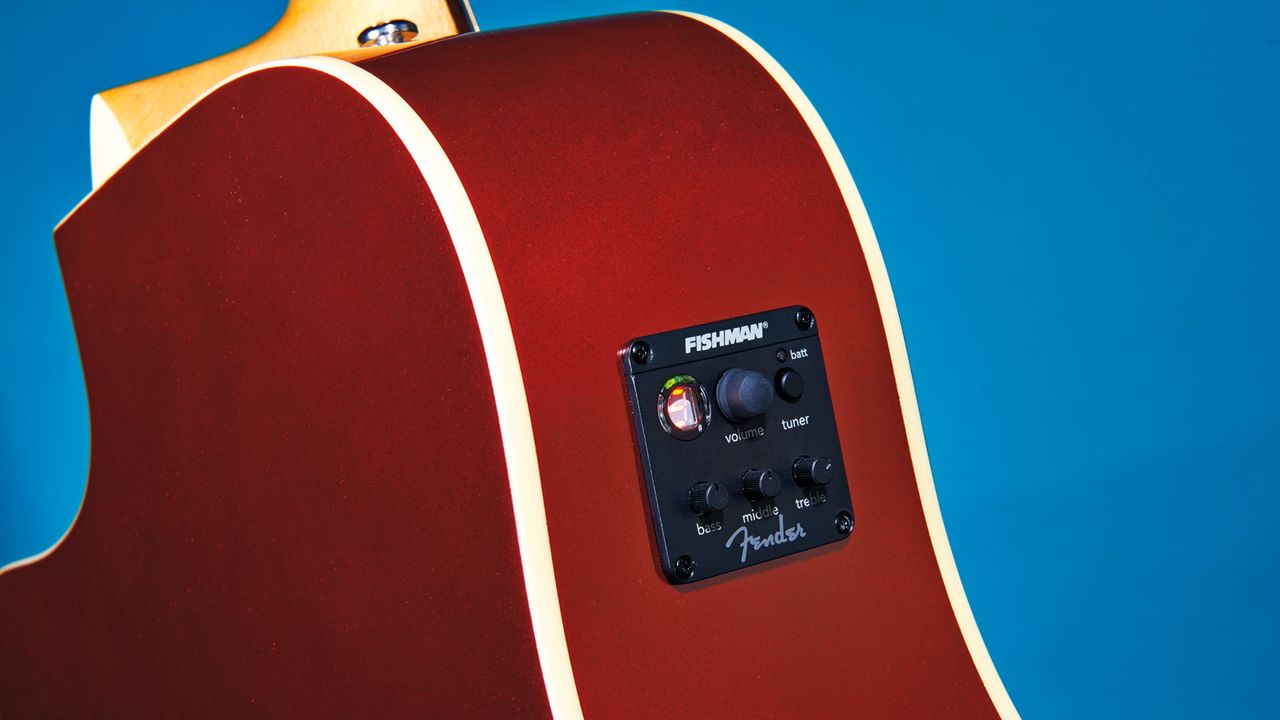 Fender's bespoke Fishman system has three-band EQ and an on-board electronic tuner