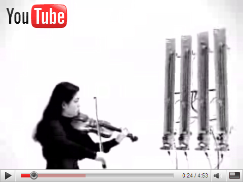 A robot jamming with a violin player. And no, of course it doesn&#039;t sound good - but it&#039;s entertaining