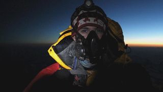 Dean Hall atop Everest. Image via @rocket2guns.