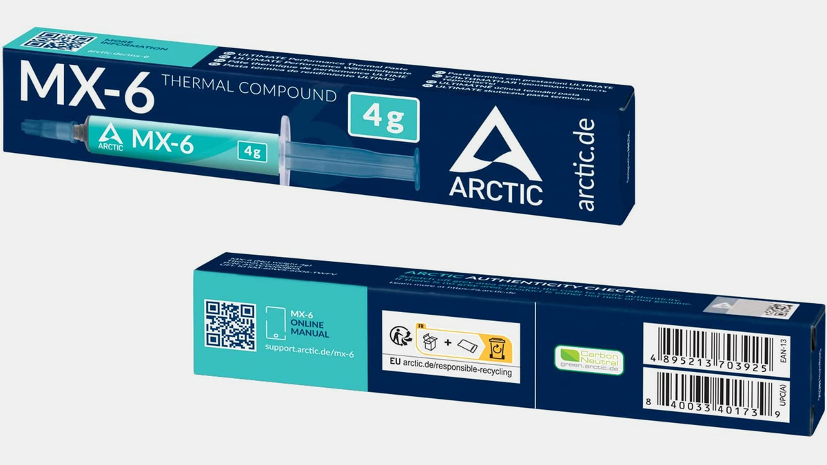 ARCTIC MX-6 (4 g) - Ultime Performance Thermal Paste pour CPU