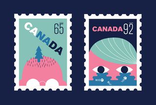 Illustrated stamps Canada