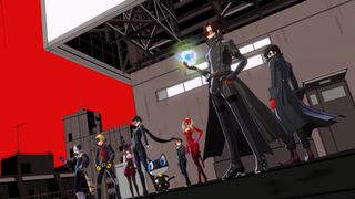 Promotional screenshot of the Phantom Thieves from Persona 5: The Phantom X