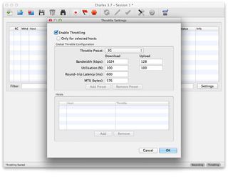 Charles Proxy allows us to throttle our network connection to simulate wireless networks