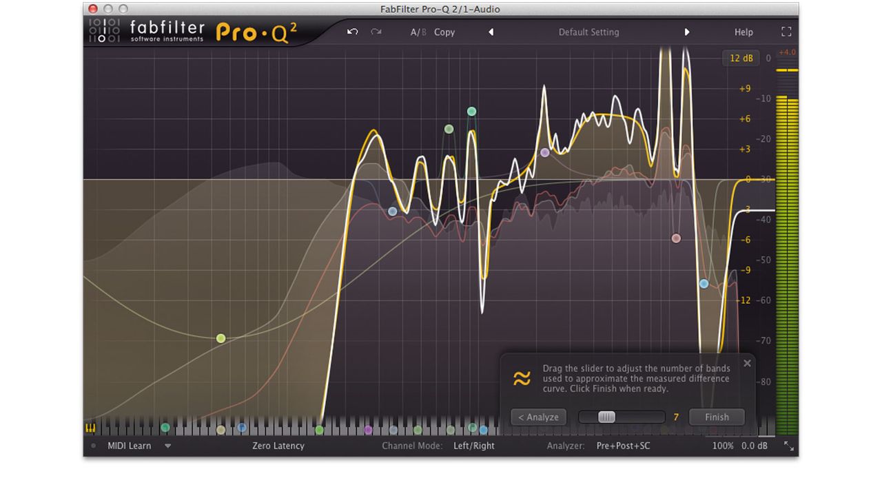 Pro-Q 2's EQ match feature can use all of the plugin's 24 filter bands to process your signal