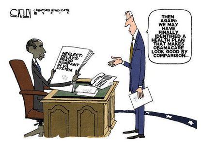 Political cartoon VA scandal