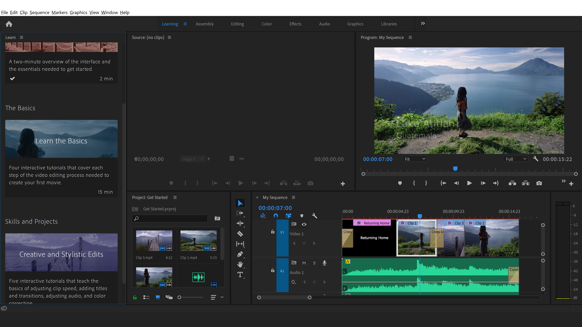 Screengrab from the interface of Adobe Premiere Pro, one of the best video editing software tools