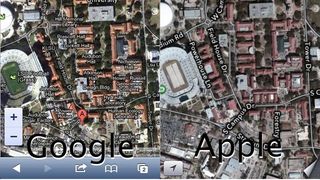 Google v Apple map