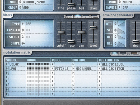 LFO modulation
