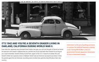 1942 car parked on street in Oakland, California