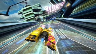 A screenshot of wipeout omega on the ps4